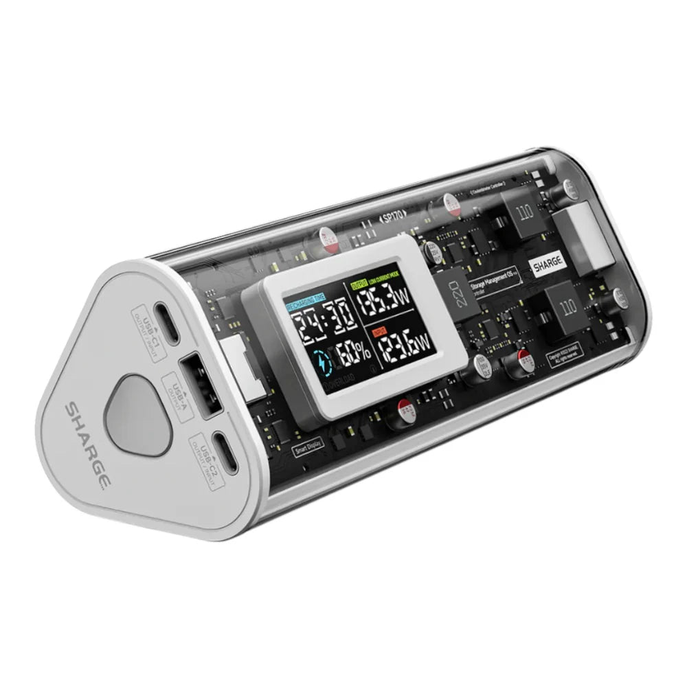 Bateria Portátil Sharge - Shargeek 170 24,000mAh Blanco