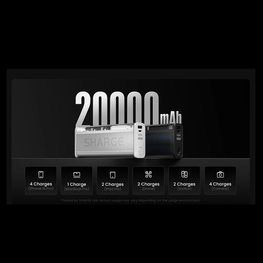 Bateria Portátil Sharge - Shargeek 140 20,000mAh