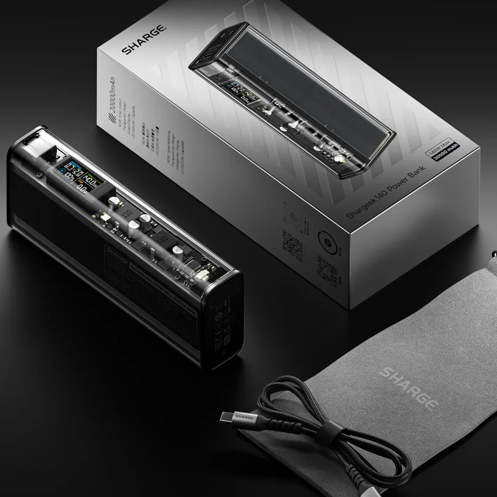 Bateria Portátil Sharge - Shargeek 140 20,000mAh