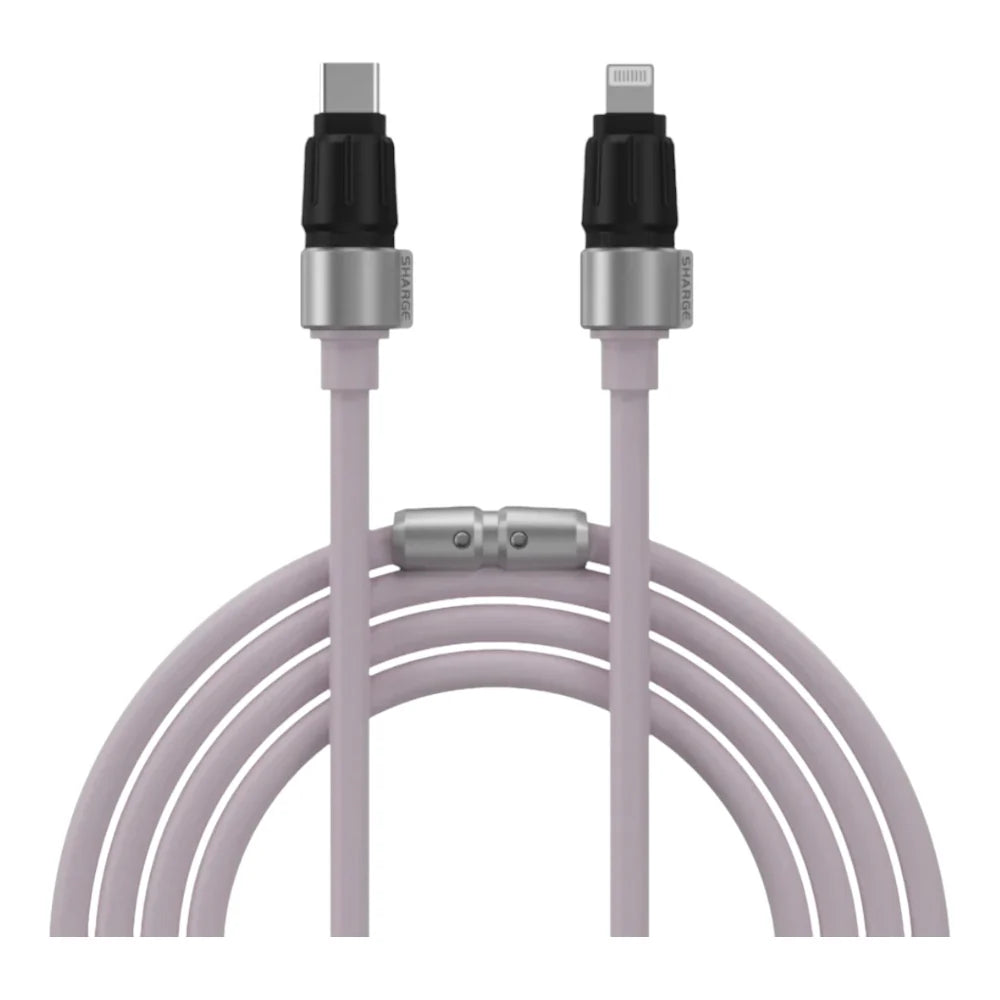 Cable Sharge - Lightning to C Color Morado