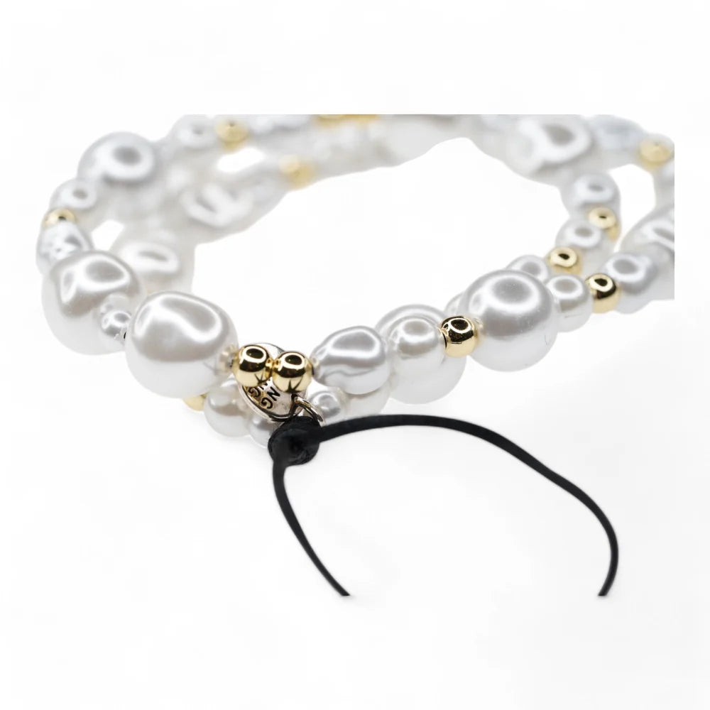 Strap de mano - Perlas Dorado