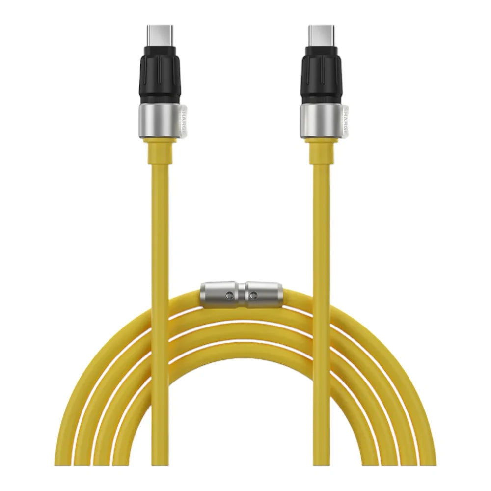 Cable Sharge - Tipo C to C Color Amarillo