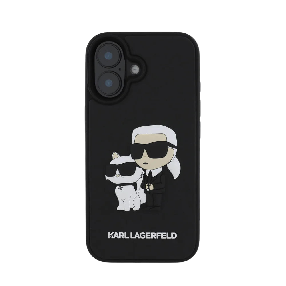 Estuche - Karl Lagerfeld hc 3d rubber kc nft black iphone 16