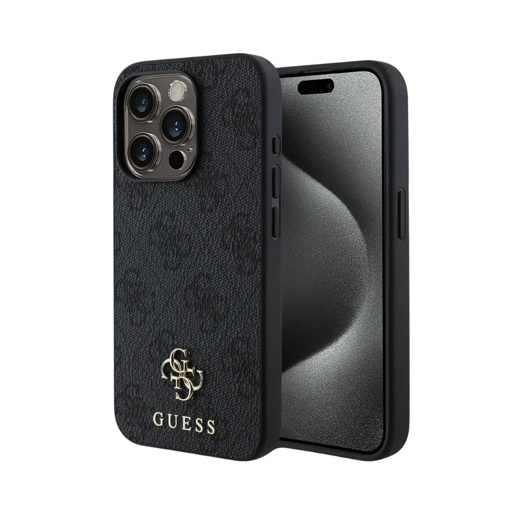 Case - Guess hc magsafe pu 4g small 4g and classic black iphone 16 pro