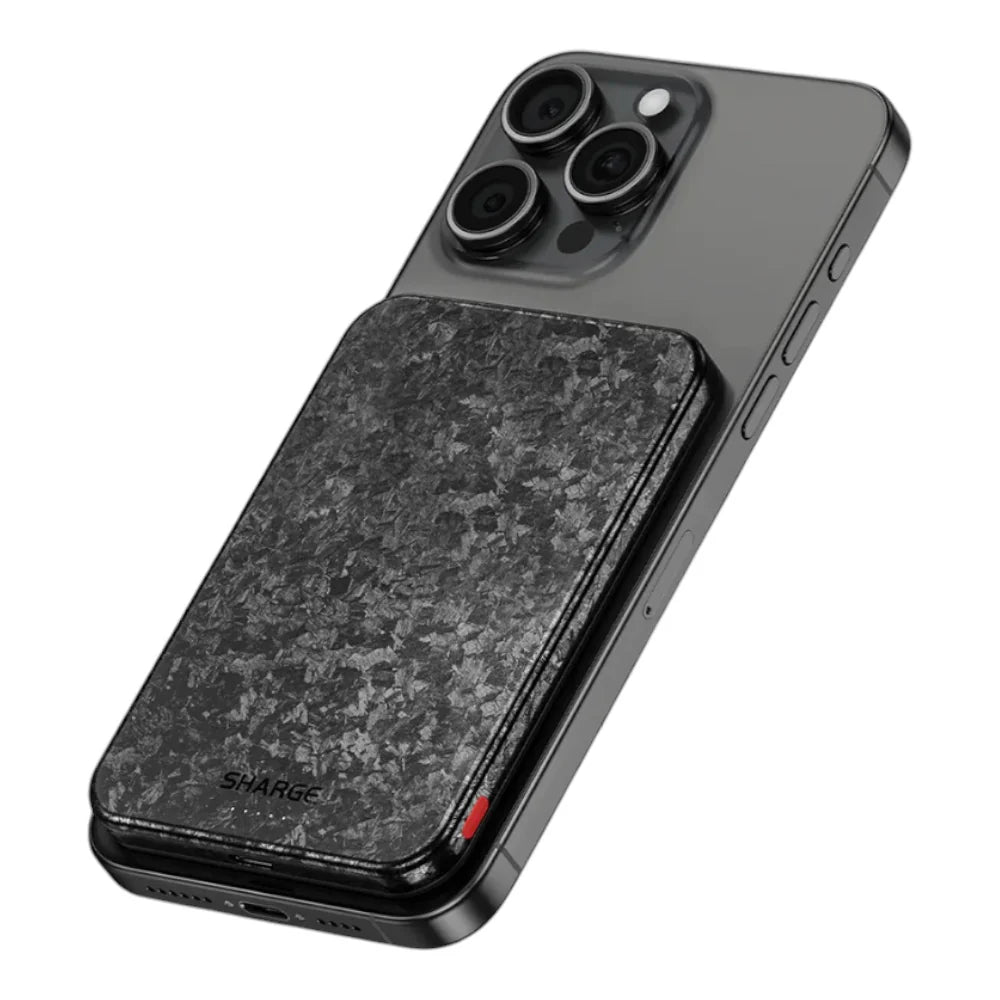 Bateria Portatil Sharge - 5,000 mAh fibra de carbon