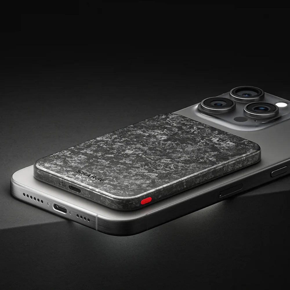 Bateria Portatil Sharge - 5,000 mAh fibra de carbon