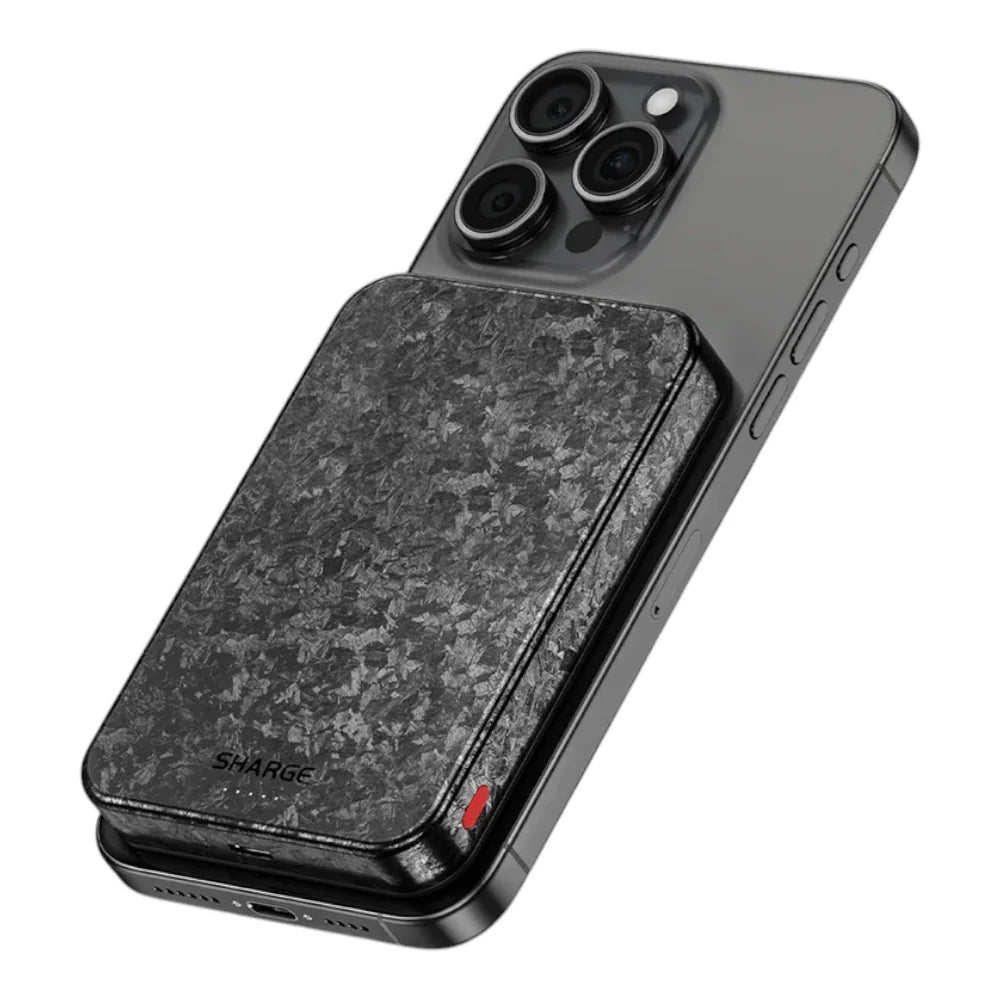 Bateria Portatil Sharge - 10,000 mAh fibra de carbon