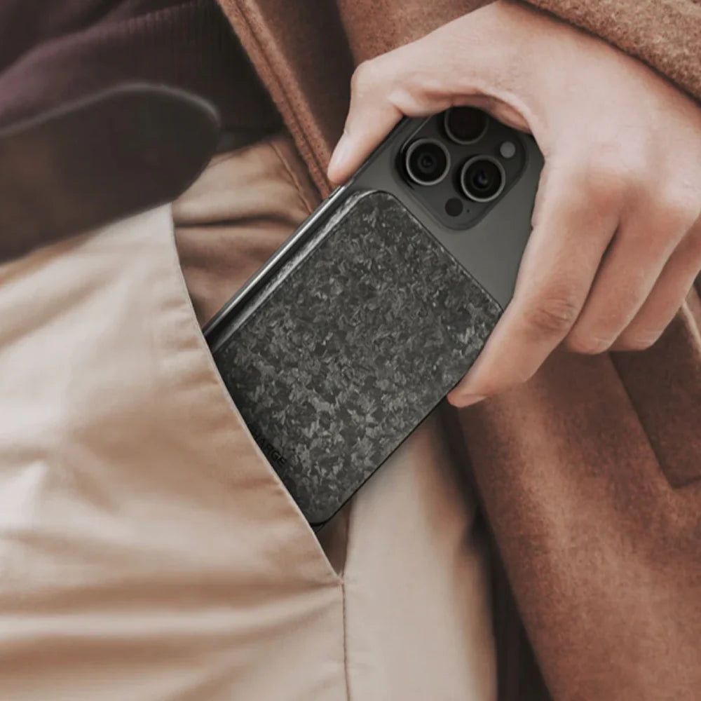 Bateria Portatil Sharge - 10,000 mAh fibra de carbon