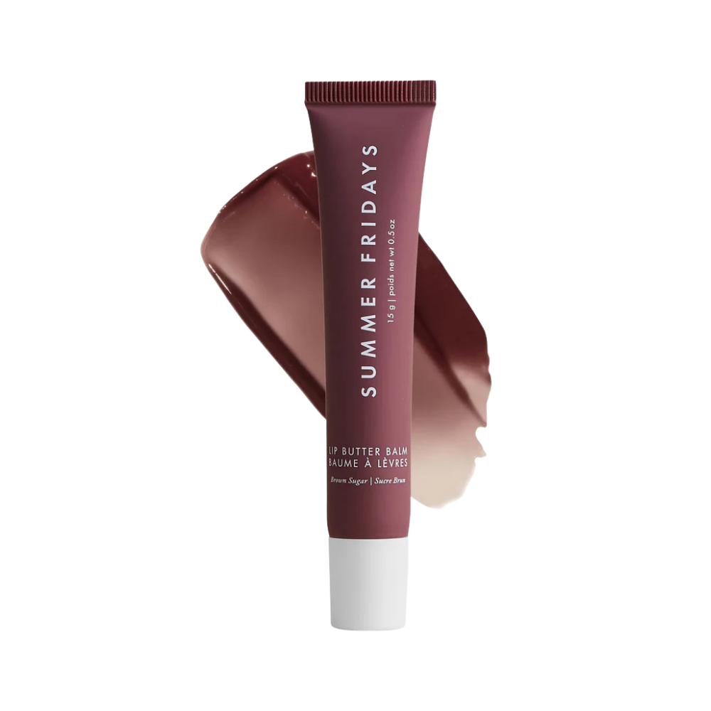 Summer Fridays Lip Butter Balm Brown Sugar - bálsamo labial marrón cálido tono azúcar morena Guatemala