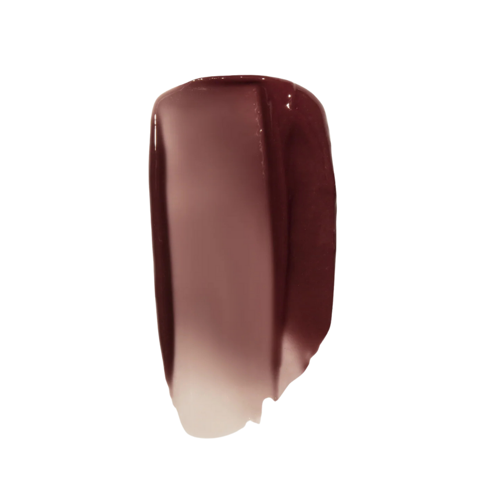 Summer Fridays Lip Butter Balm Brown Sugar swatch - tono marrón cálido rosado con acabado glossy cremoso