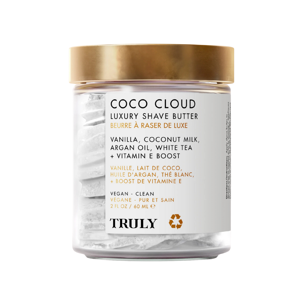 Truly Beauty Coco Cloud original en Guatemala - mantequilla de afeitar de lujo con coco y aceite de argán