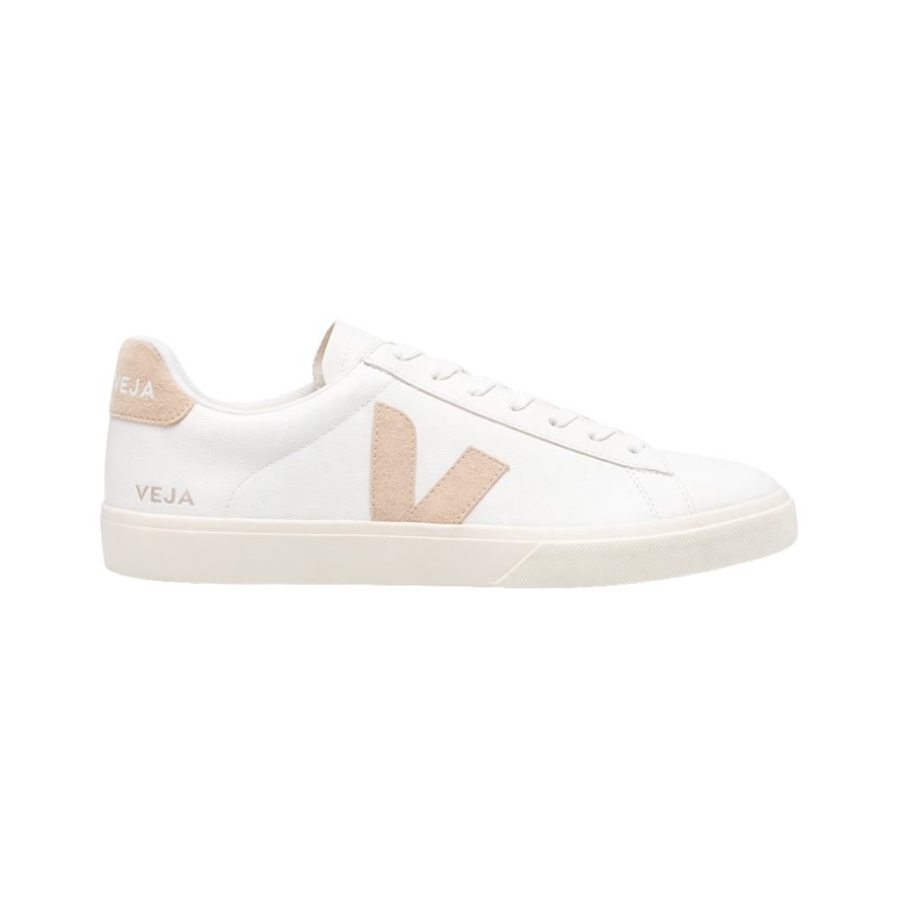 VEJA Campo Leather White Pink sneaker - Zapato sostenible cuero premium mujer Guatemala