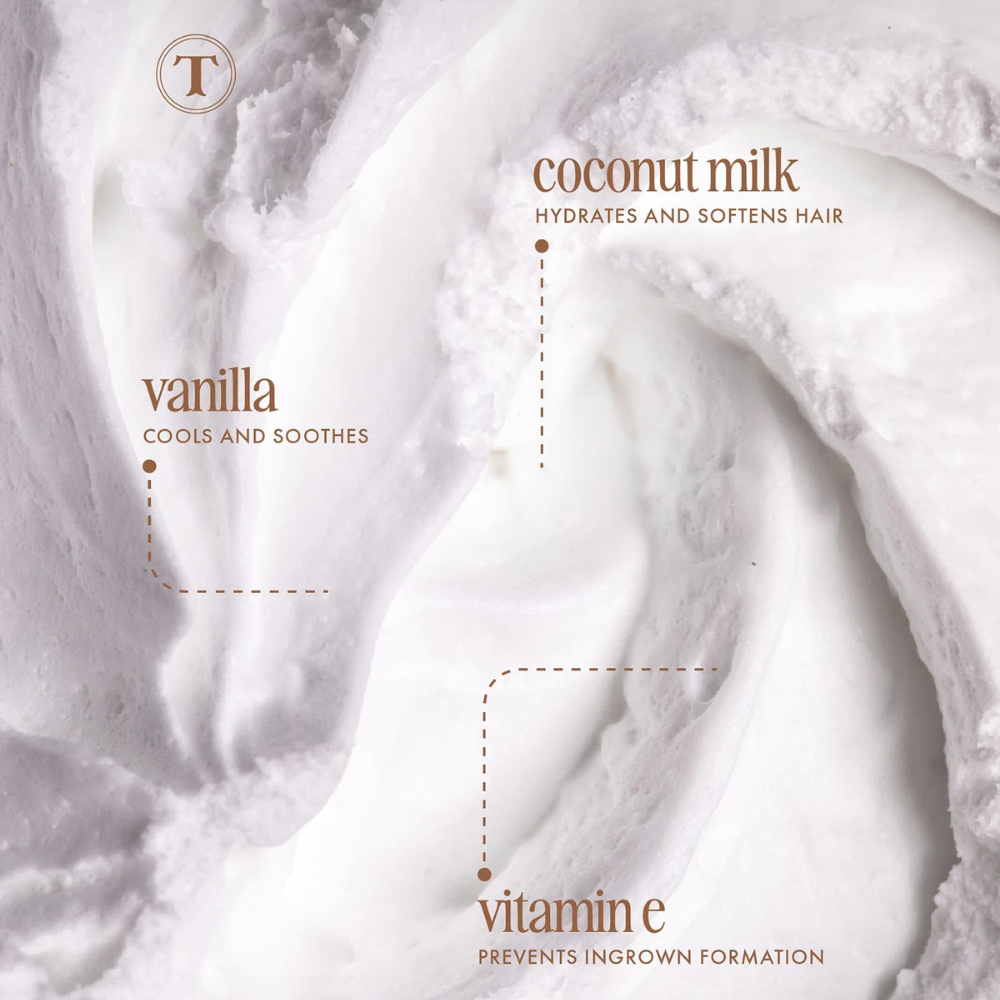 Truly Beauty Coco Cloud Luxury Shave Butter ingredientes - leche de coco, vainilla y vitamina E
