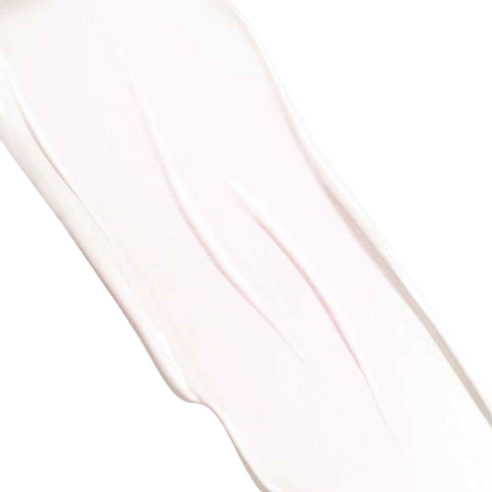 Dior Rouge 010 Crystal swatch - tono translucido con destellos cristal rosado para labios luminosos naturales