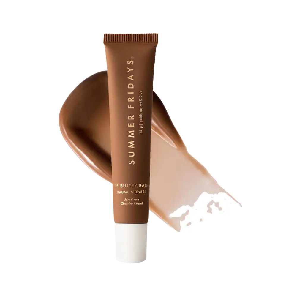 Summer Fridays Lip Butter Balm Hot Cocoa - bálsamo labial chocolate tono cálido hidratante Guatemala