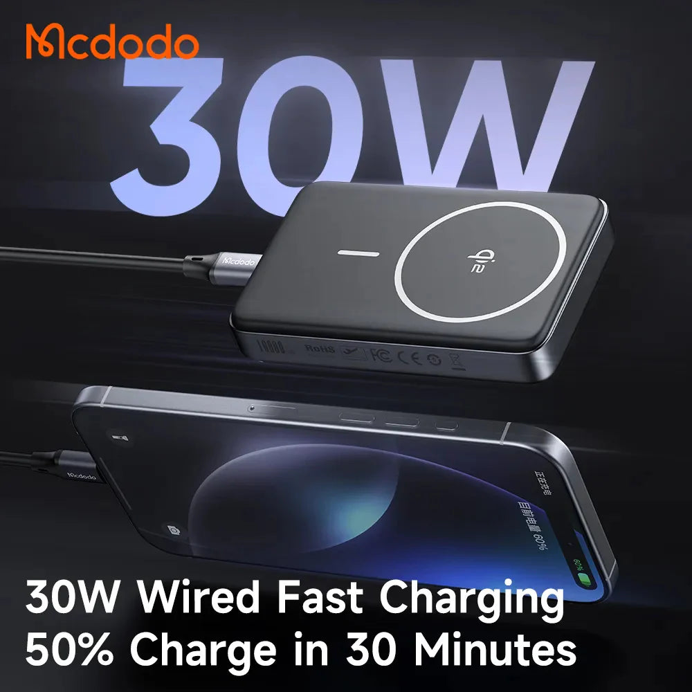 Battery - Mcdodo 10000mAh 30W Magsafe MagQ Qi2 Power Bank