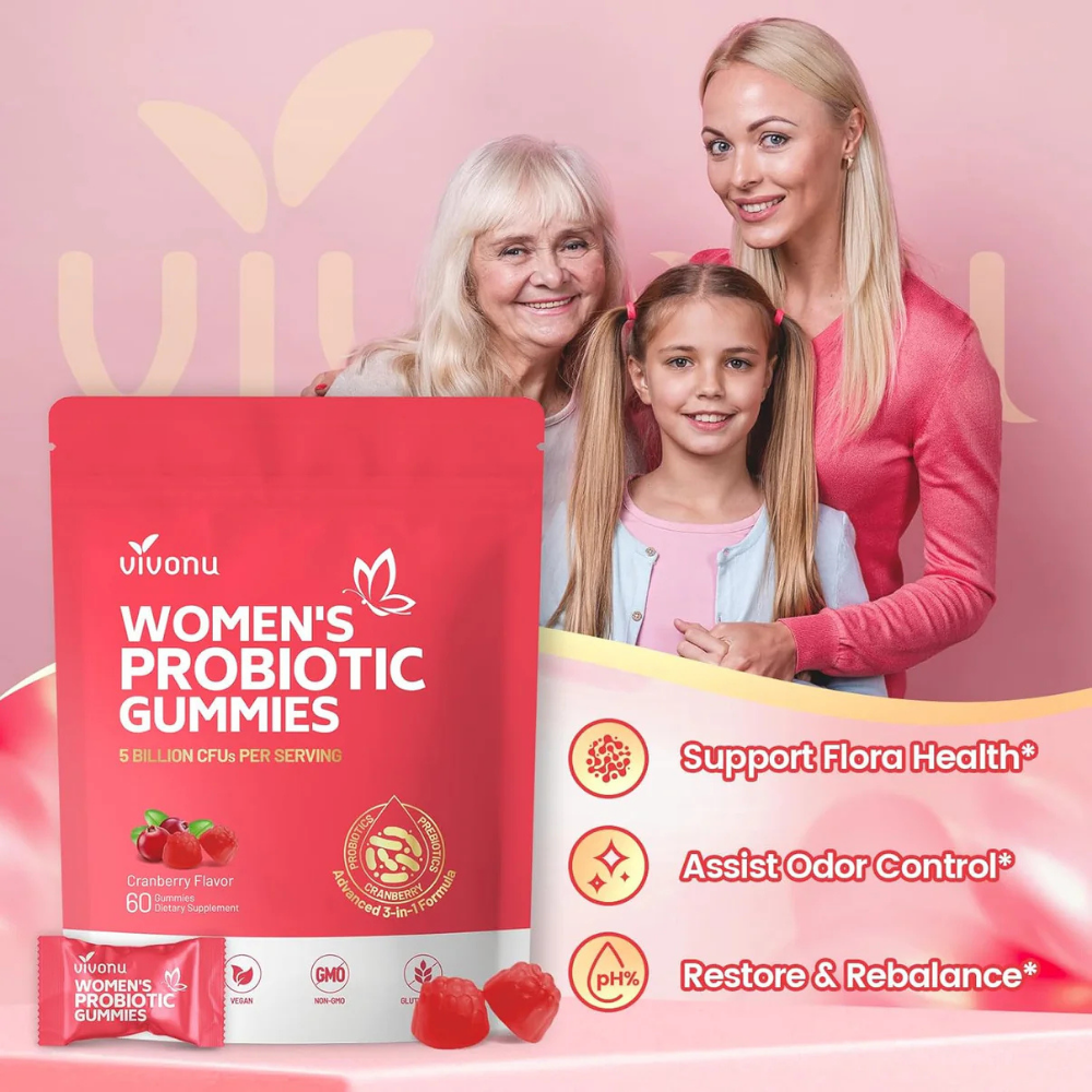 Suplementos - Women’s Probiotic Gummies con Cranberry | 60 Gummies
