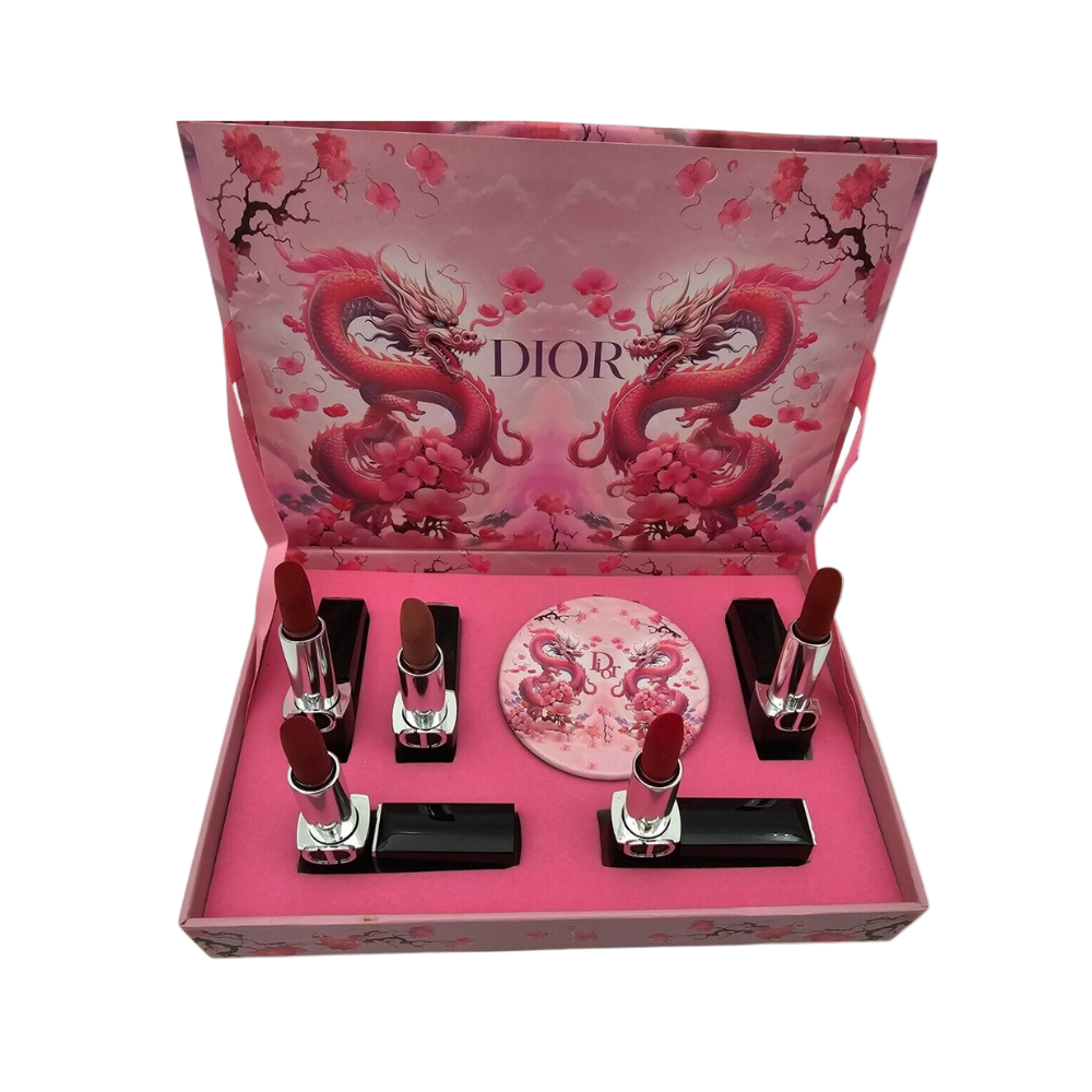 Dior Rouge Dragon Edition – Set de Labiales + Espejo