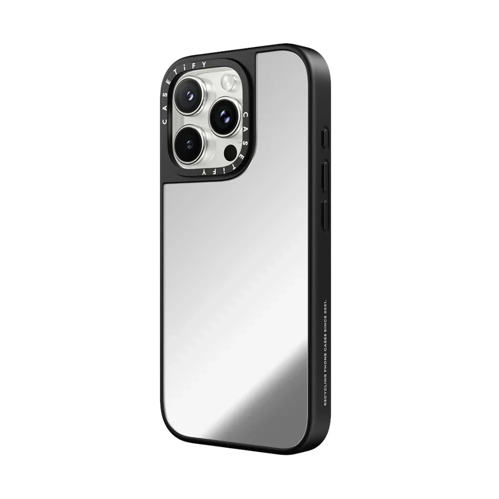 Estuche Casetify Mirror - Gris / Negro
