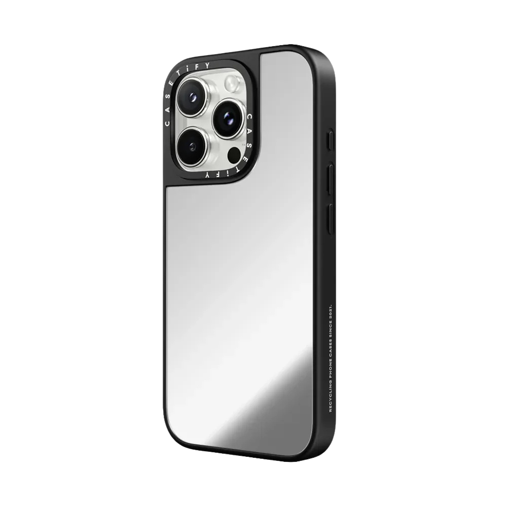 Estuche Casetify Mirror - Gris / Negro
