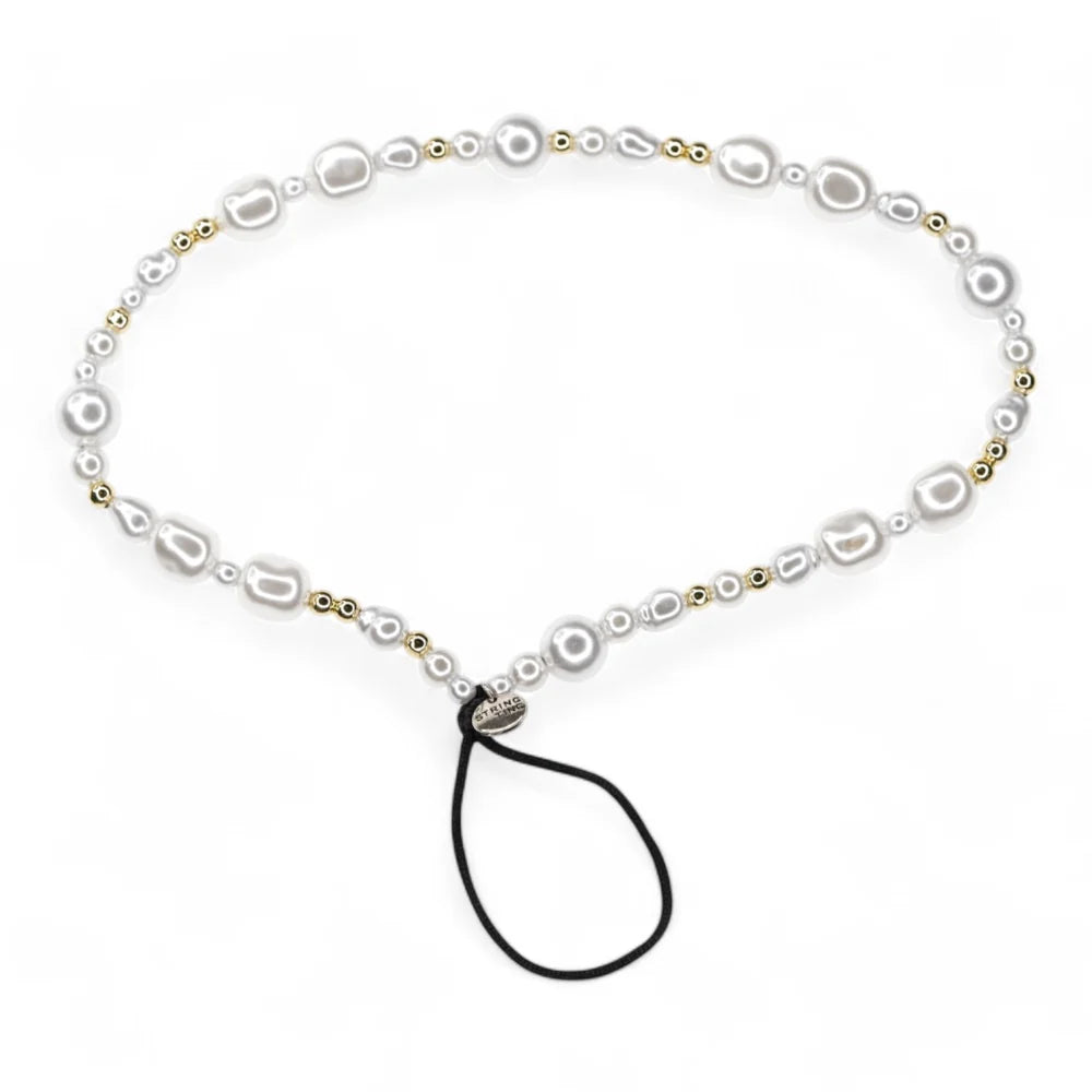Strap de mano - Perlas Dorado