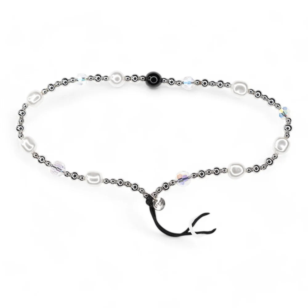 Strap de mano - Perlas Transparente