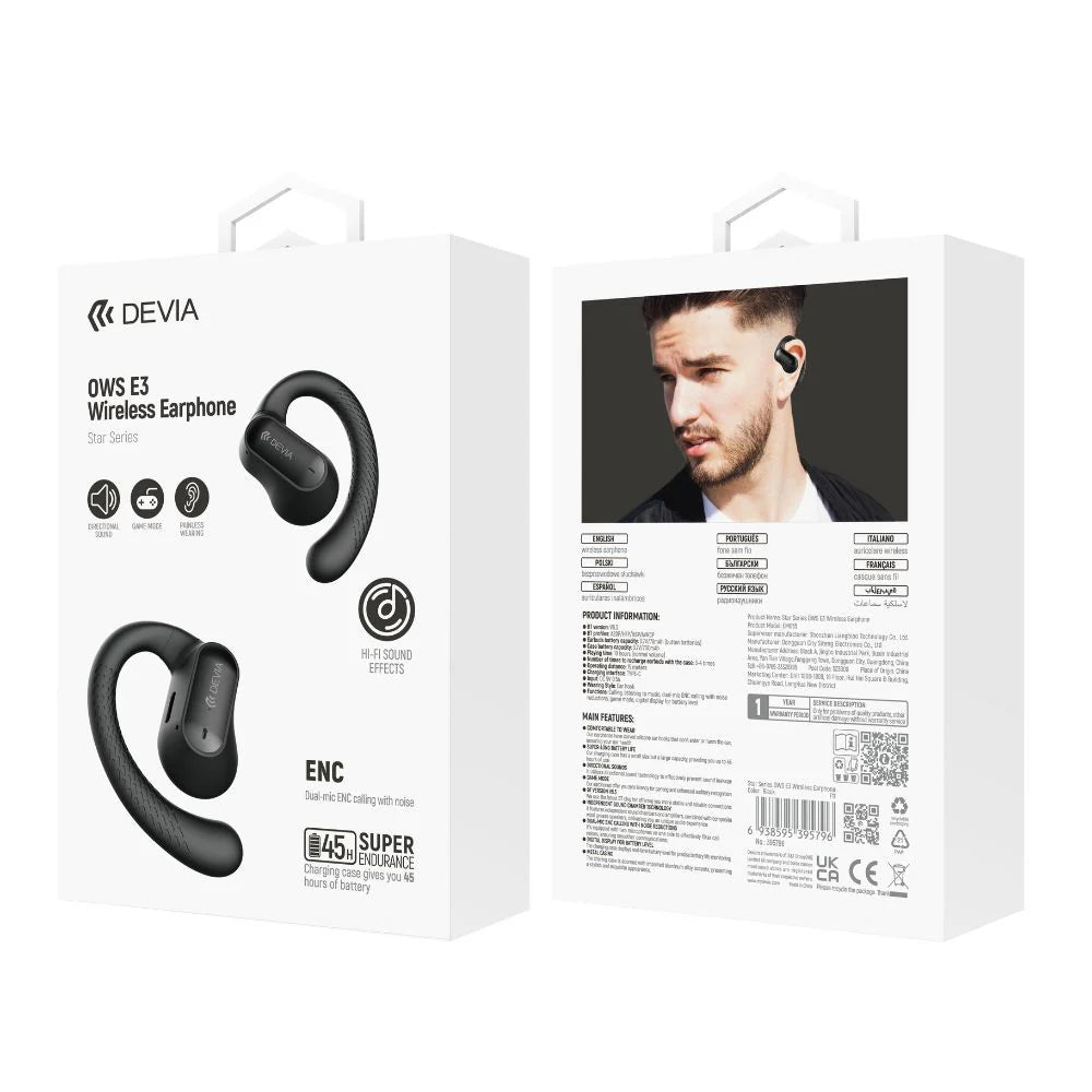 Audifonos - Star Series OWS Negro Devia