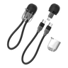 Cable Sharge - Capsula 20W Tipo C a C y Lightning Negro
