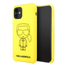 Estuche - Karl Lagerfeld Silicone Ikonik Black Outline Yellow Iphone 11 Color Amarillo