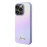Estuche - Guess pu saffiano iridescent script iphone 15 pro max color morado