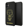 Estuche - Karl Lagerfeld Silicone Yellow Outline Black Iphone 11 Color Negro