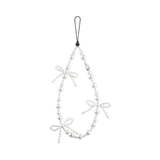 Casetify Strap de Mano – Pearl Bows White