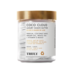 Truly Beauty Coco Cloud original en Guatemala - mantequilla de afeitar de lujo con coco y aceite de argán