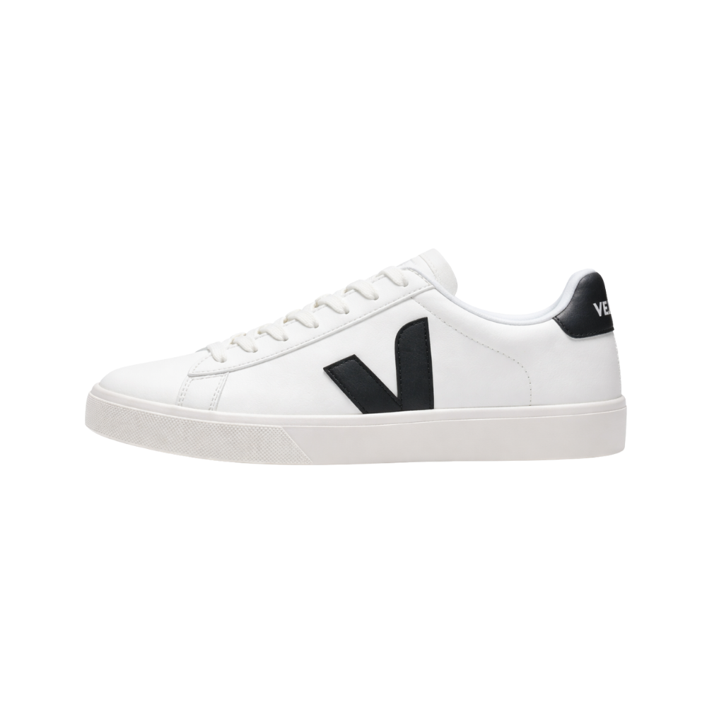 VEJA Campo Leather – White / Black