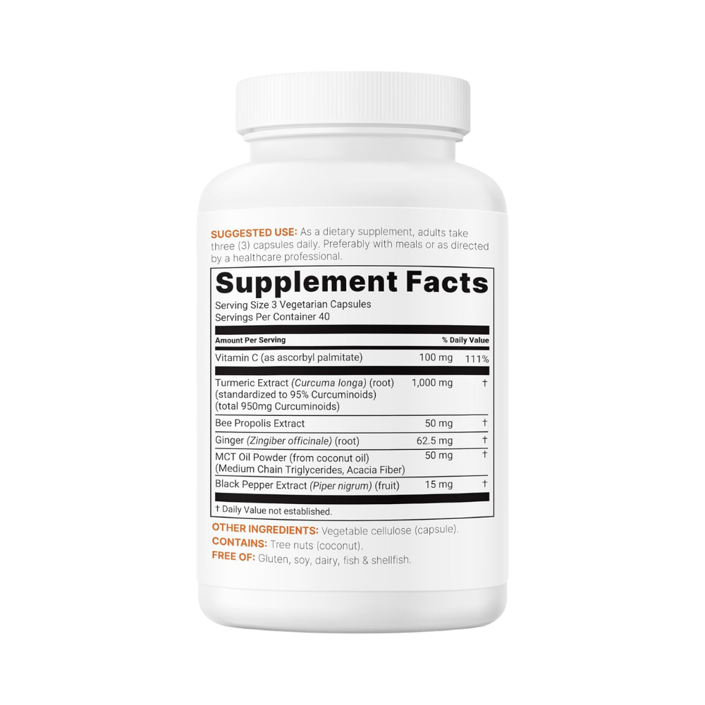 Suplementos - Cúrcuma 1000mg de Micro Ingredients | 120 Cápsulas