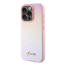 Estuche - Guess pu saffiano iridescent script iphone 15 pro max color rosado