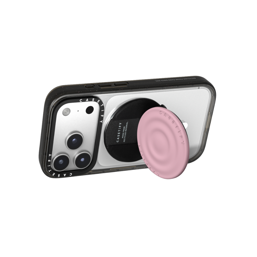 Casetify Snappy Ripple Grip Stand - Rosado