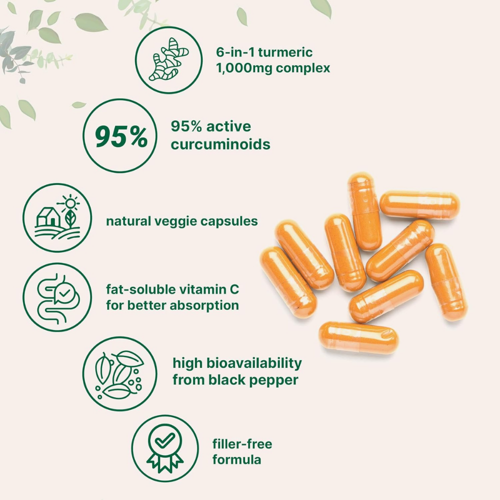 Suplementos - Cúrcuma 1000mg de Micro Ingredients | 120 Cápsulas