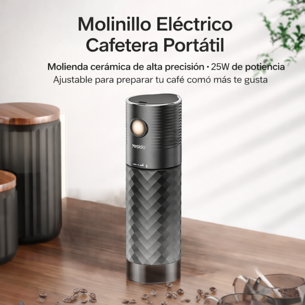 Hogar - Molino eléctrico portátil para café