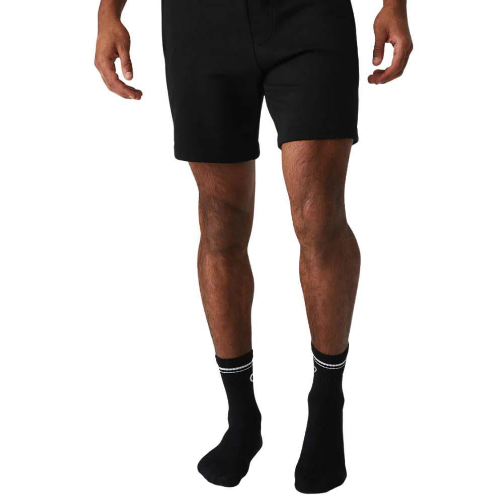 Calcetines ALO - Unisex Half-Crew Negro / Blanco