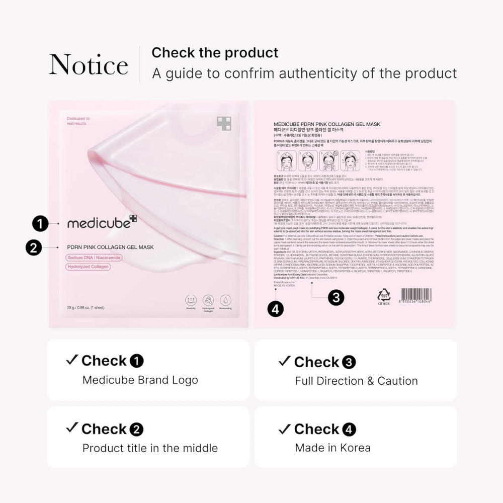 SkinCare - Mascarilla facial PDRN Pink Collagen Gel Mask | Medicube