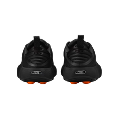 Tenis Nike Mind 002 Black Orange vista trasera - talón negro con suela cápsulas naranja amortiguación
