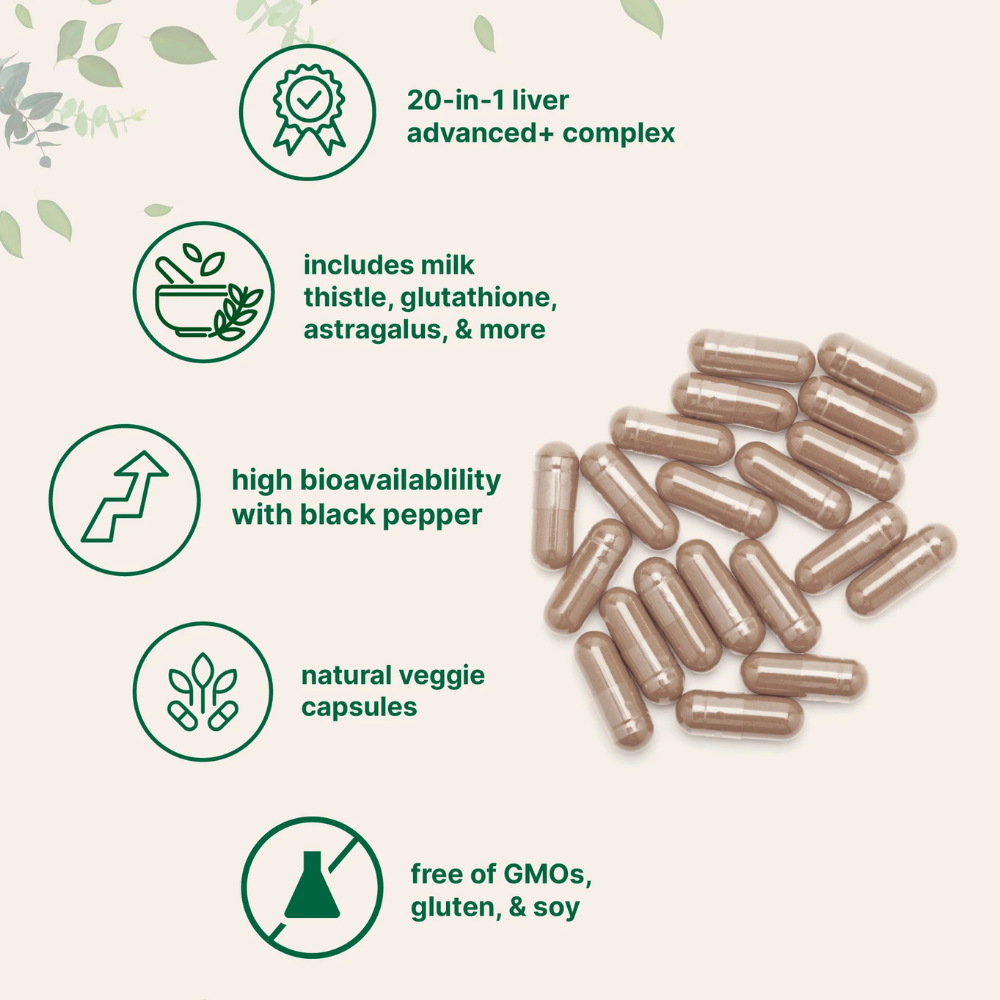 Suplementos - Liver+ Advanced 20 en 1 Micro Ingredients | 120 Cápsulas Vegetarianas