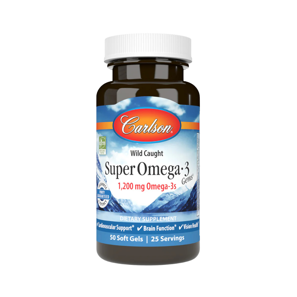 Suplementos - Super Omega-3 Carlson 1200mg | 100 Soft Gels