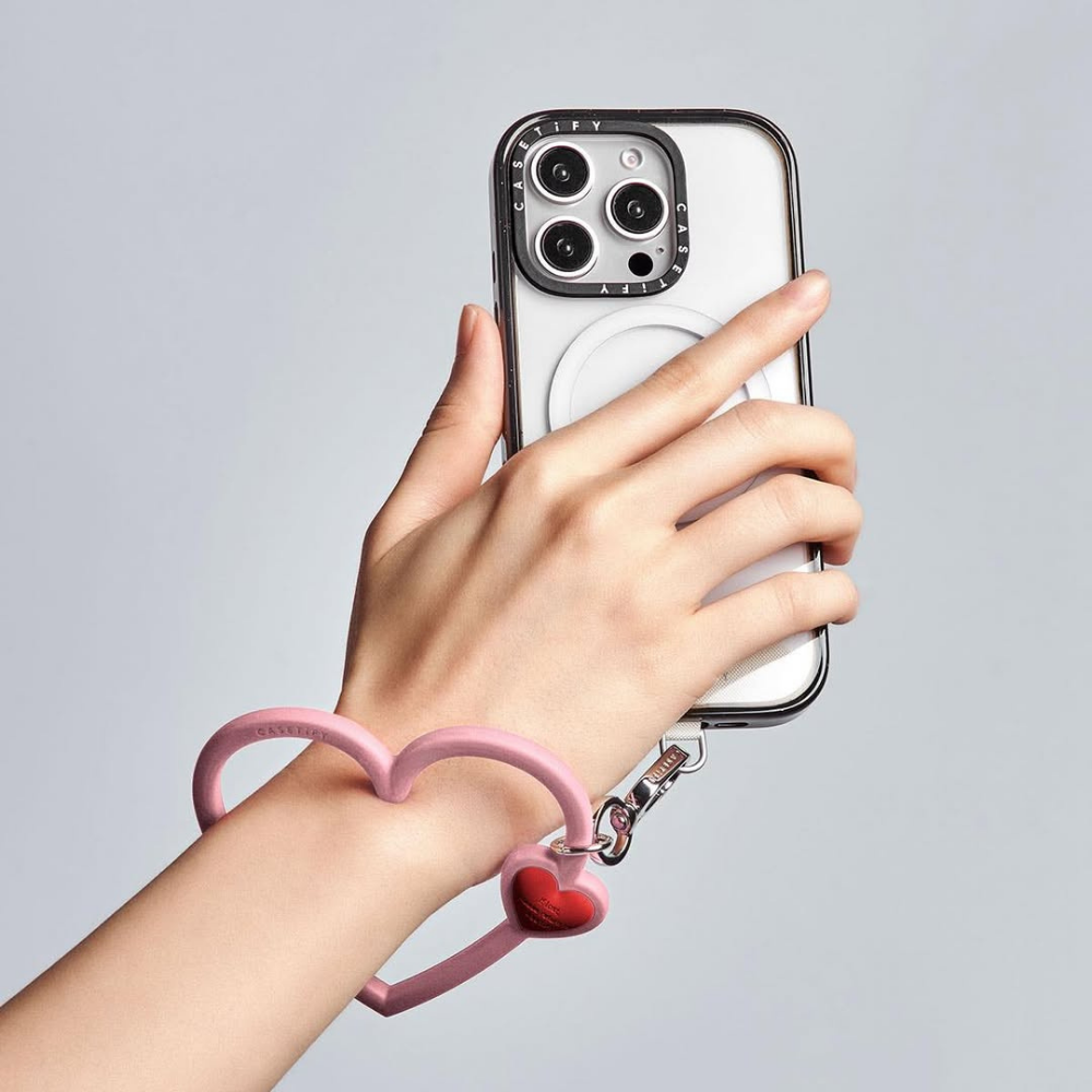 Casetify Strap Heart  – Pink Passion