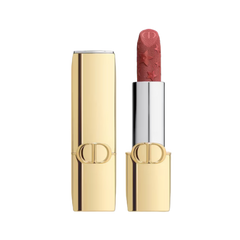 Dior Rouge Edición Limitada 629 Parade Velvet - labial rosado vino mate estuche dorado logo CD estrellas
