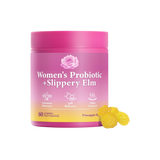 Suplementos - Women’s Probiotic + Slippery Elm | Pineapple Flavor | 60 Gummies