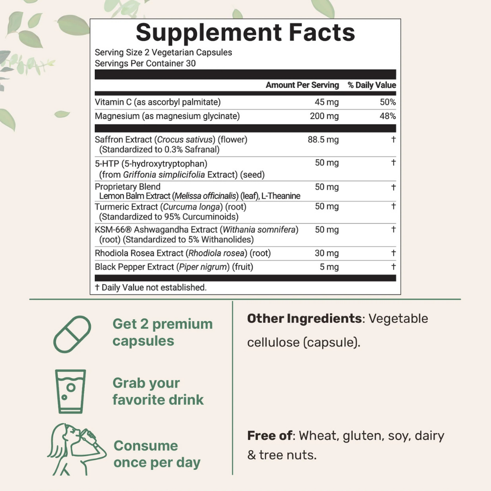 Suplementos - Saffron+ Advanced Micro Ingredients | 60 Cápsulas Vegetarianas