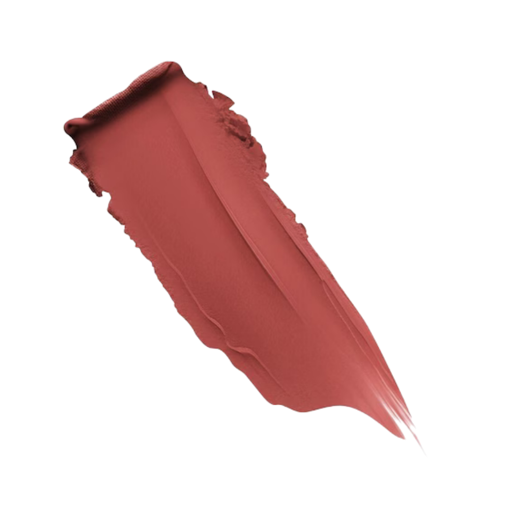 Dior Rouge 629 Parade Velvet swatch - tono rosado terracota mate cremoso alta pigmentación