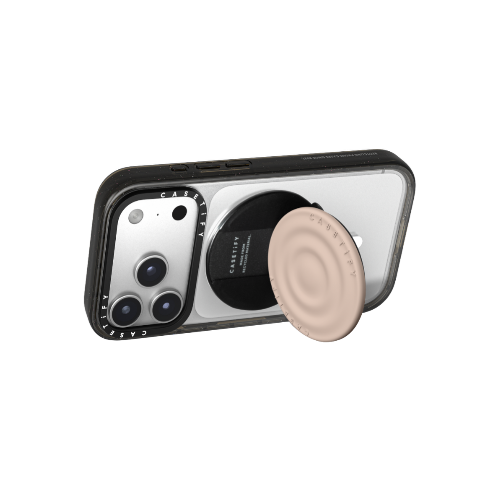 Casetify Snappy Ripple Grip Stand - Oat